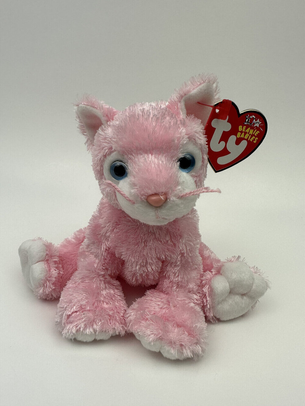 Ty Beanie Baby “Carnation” the Pink Cat! (6 inch)